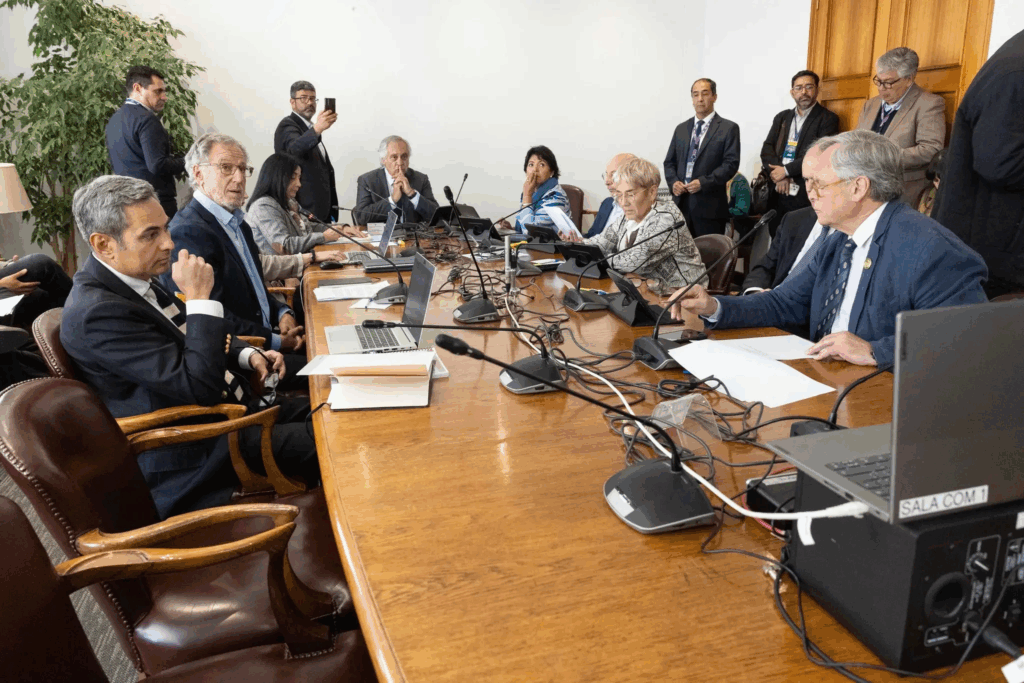 Comisión del Senado recibe a biministro de Energía y al secretario ejecutivo (s) de la CNE