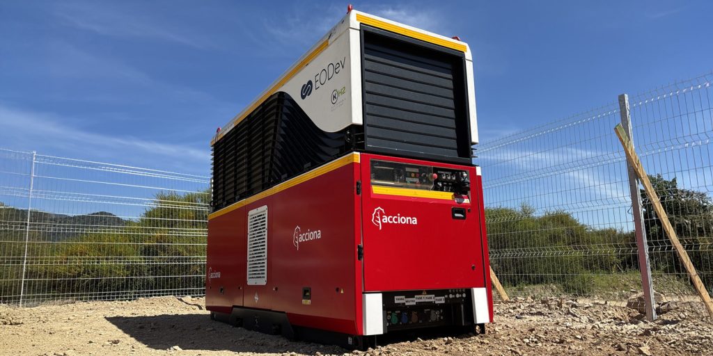 Acciona pone en operación en Chile el primer grupo electrógeno a hidrógeno cero emisiones