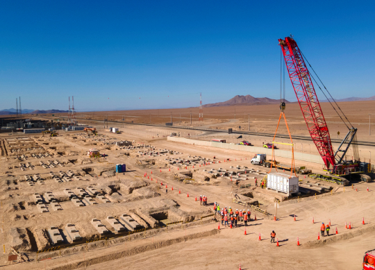 Colbún da a conocer hito en la construcción de su proyecto BESS Diego de Almagro Sur