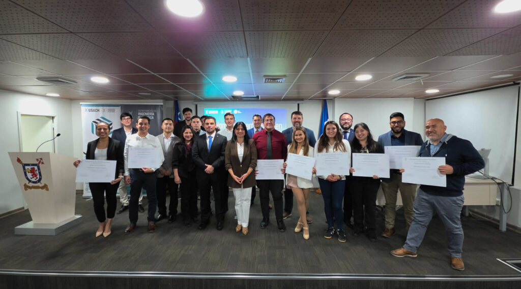 Usach realiza ceremonia de certificación de 12ª versión del Diplomado en Electromovilidad